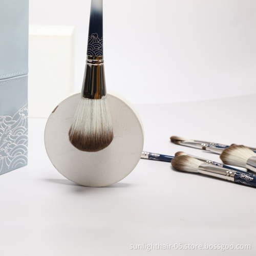 12pcs Brush Make Up Set Professional make up brush kit 2021 Edge Eyebrow Brush Professional Imitated wool ABS handle